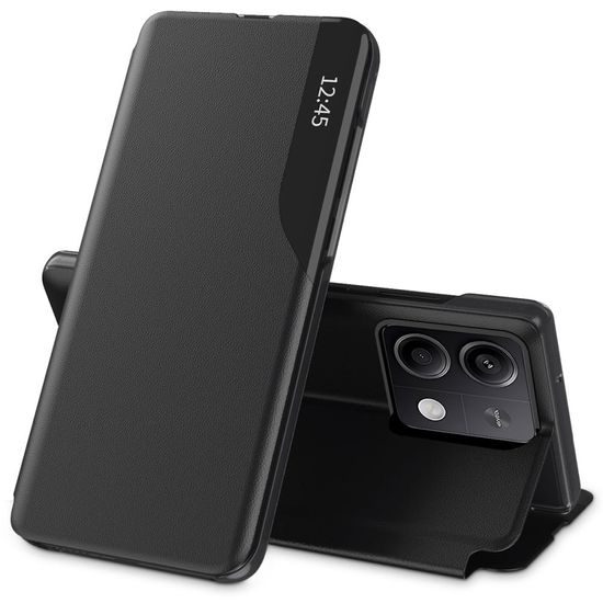 Eco Leather View Case, Xiaomi Redmi Note 13 Pro 5G / Poco X6 5G, μαύρο