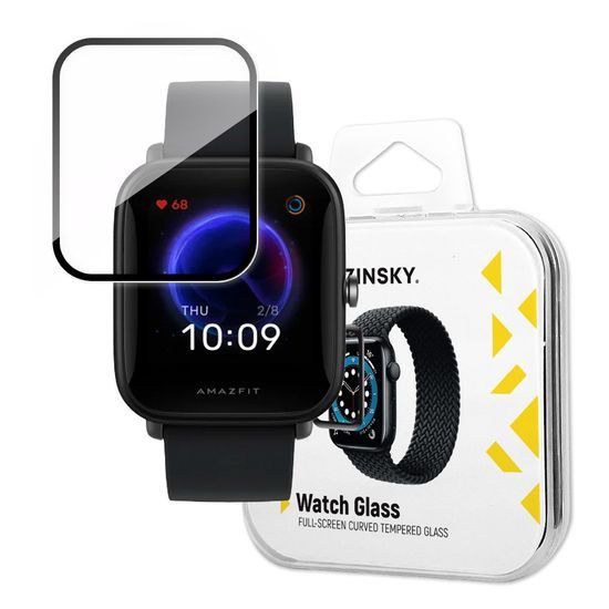 Folie de sticlă securizată hibrid Wozinsky Watch Glass, Xiaomi Amazfit Bip U, neagră