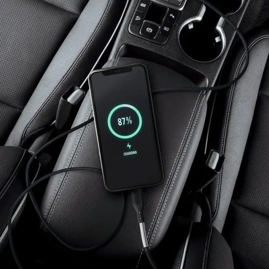 Καλώδιο Forcell Carbon, USB A - Lightning, 2,4A, CB-01A, μαύρο, 1 μέτρο