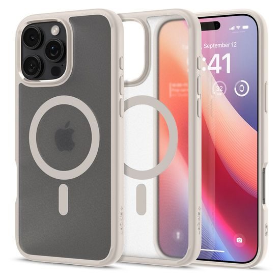 Spigen Ultra Hybrid Mag MagSafe, iPhone 16 Pro, frost natural titanium