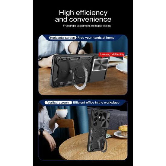 Θήκη Camshield Ring, Samsung Galaxy S26 Ultra, μαύρη