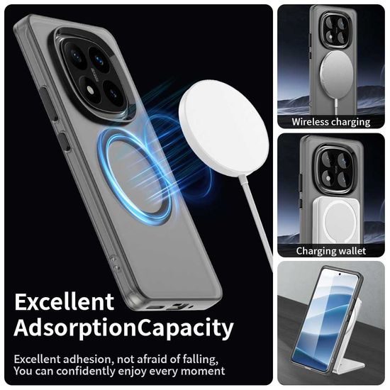 Techsuit CandyCase MagSafe, Xiaomi Redmi Note 14 Pro 4G, μαύρο