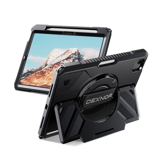 Dexnor 360 Περιστρεφόμενη θήκη, iPad Air 11, μαύρη