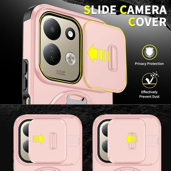 Camslide Stand tok, Xiaomi Redmi 17, rózsaszín
