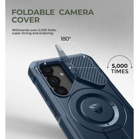 Dexnor MagSafe 360 Βάση Στήριξης Προστατευτική Θήκη Samsung Galaxy S25, μπλε