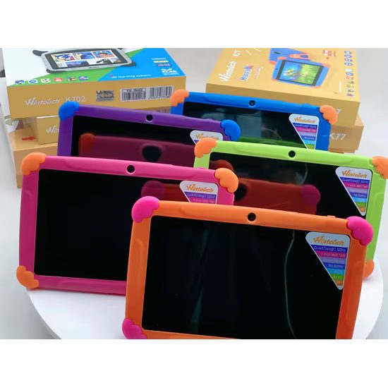Wintouch K77 tabliet pre deti s hrami, Android, duálny fotoaparát, ružový