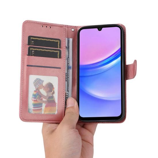 Samsung Galaxy A18 klappümbris Magnet Case – roosa