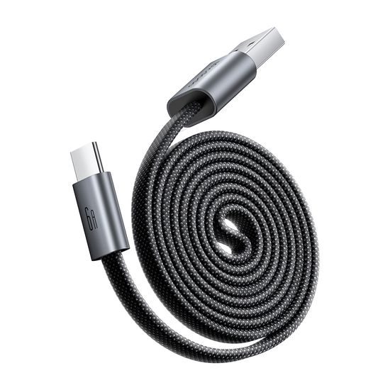 Mcdodo Self-Winding Datenkabel (CA-1200) USB auf USB-C - Selbstaufwickelndes Ladekabel - 1m - Schwarz