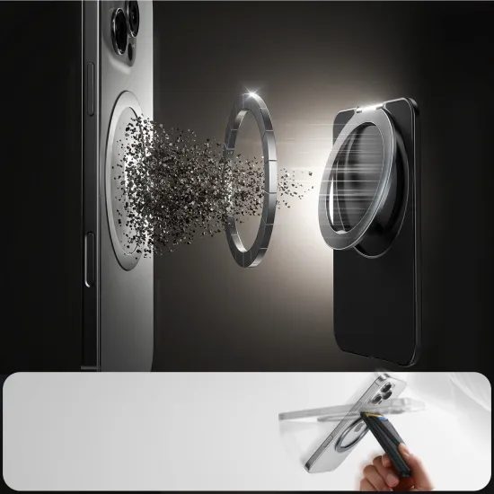 Joyroom JR-ZS432 Magnetická MagSafe peňaženka, čierna