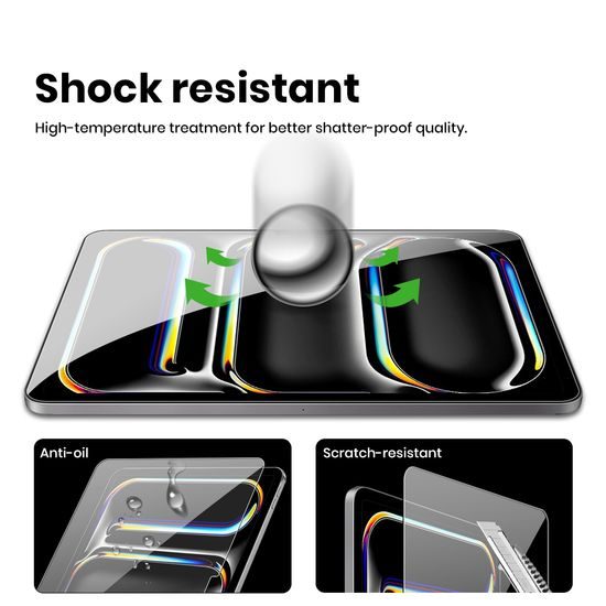 Sada 2 Tvrzených skel na tablet s aplikátorem, iPad Air 6 11" 2024 / 2025