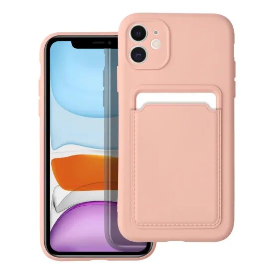 Card Case obal, iPhone 11, ružový
