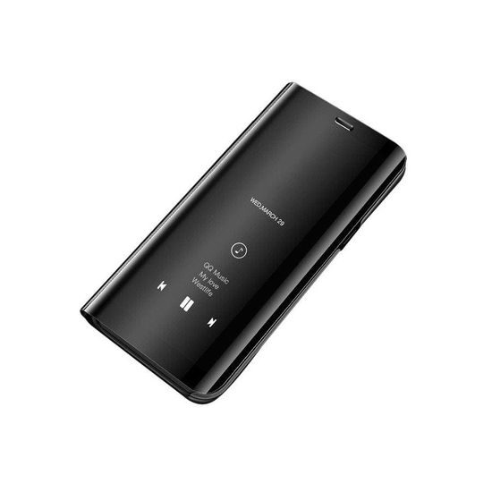 Clear view husă neagră pentru telefon Samsung Galaxy A50