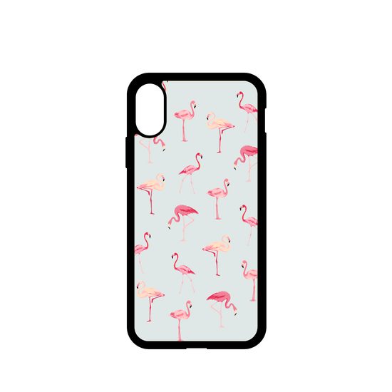 Momanio etui, iPhone X / XS, flamingi