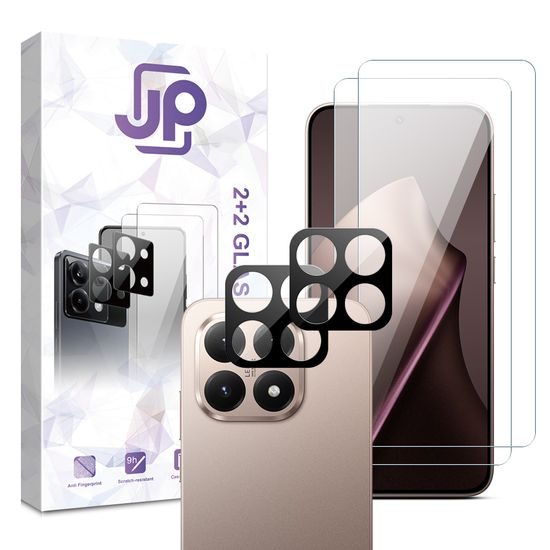 JP Combo pack, Σετ 2 σκληρυμένων γυαλιών και 2 γυαλάκια για κάμερα, Xiaomi 15T