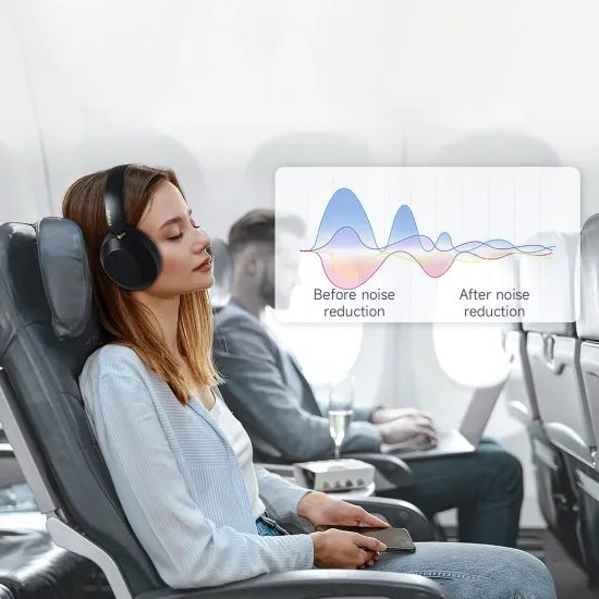 Dudao X22 Max Ασύρματα Ακουστικά, ANC, μαύρα