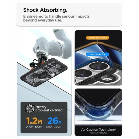 Spigen Ultra Hybrid Mag με MagSafe, Samsung Galaxy S26 Plus, zero one, μαύρο