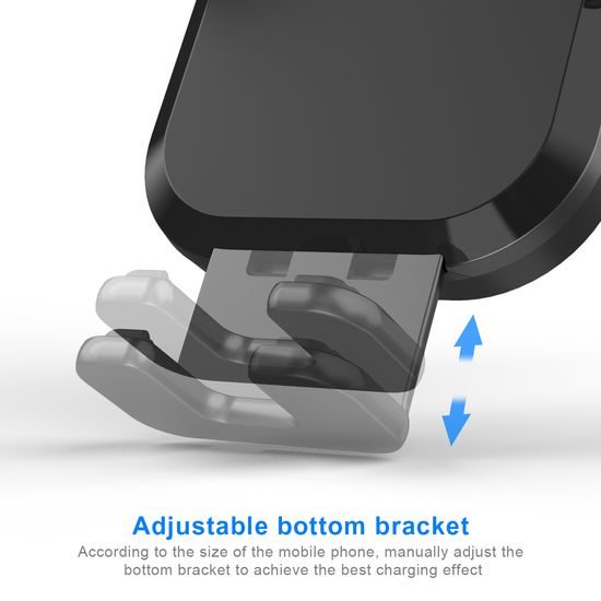 Βάση τηλεφώνου αυτοκινήτου για ταμπλό και αεραγωγό με ασύρματη φόρτιση, 15W, Qi, C20