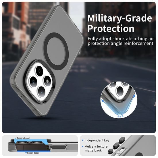 Techsuit CandyCase MagSafe, Xiaomi Redmi Note 15 Pro 5G, μαύρο