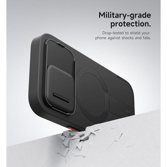 Θήκη Suritch MagSafe με Βάση Στήριξης για iPhone 16 Pro, Μαύρη