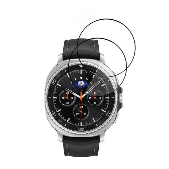 Techsuit Nano Flex Schutzfolie für Samsung Galaxy Watch8 Classic - PMMA Displayschutz - 2 Stück - Schwarz