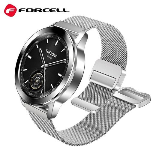 F-Design FS11 Ατσάλινο λουράκι για ρολόγια Samsung Watch 20 mm, ασημί