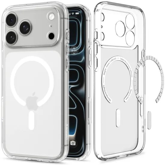 Spigen Ultra Hybrid Mag s MagSafe, iPhone 17 Pro Max / 18 Pro Max, mrazivo biela