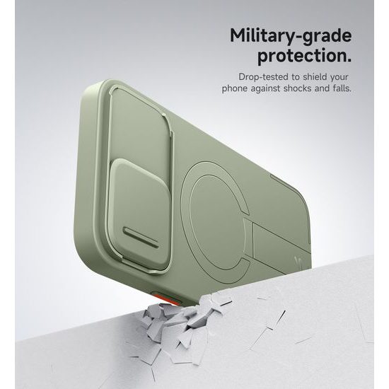 Suritch MagSafe Kickstand Camprotector Θήκη iPhone 12 Pro Max / 13 Pro Max, πράσινη