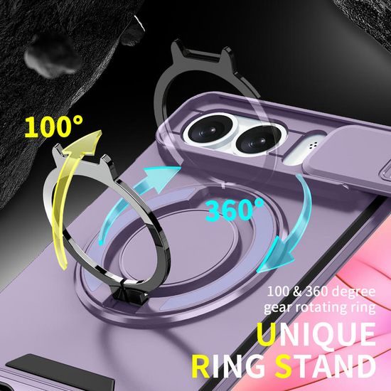 Camslide Stand etui, iPhone Duo, vijolična