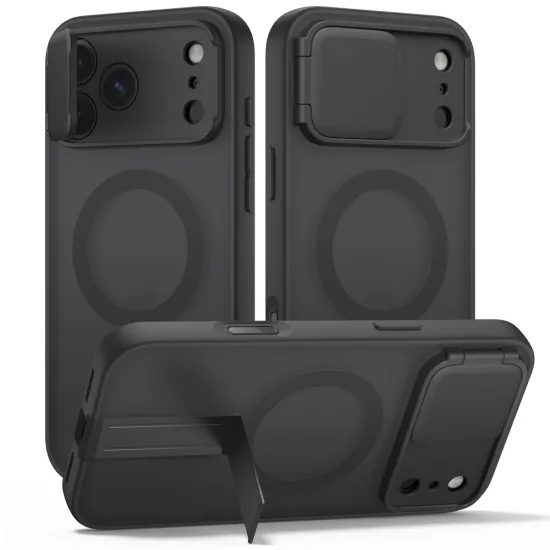 Tech-Protect Kevlar Aura MagSafe puzdro, iPhone 17 Pro / 18 Pro, čierne matné