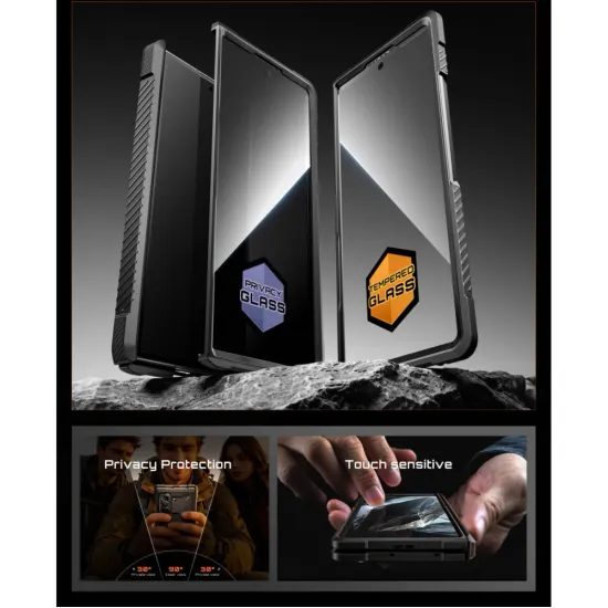 Supcase UB Grip MagSafe 2-Set, Samsung Galaxy Z Fold 8 Ultra, črn