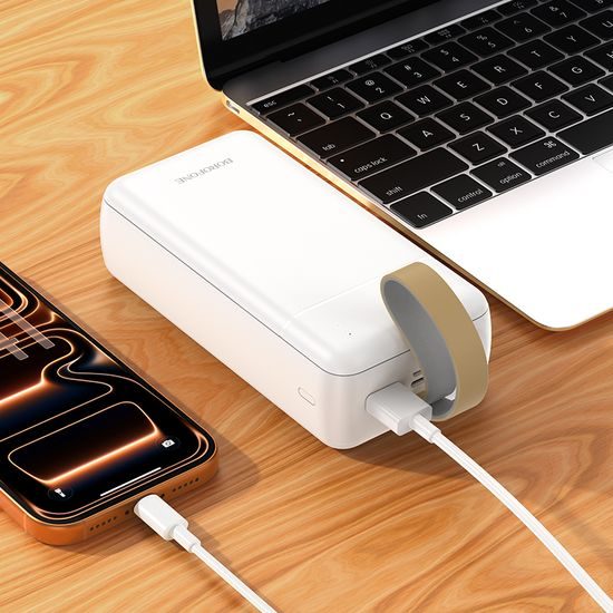 Borofone akupank BJ88B 30000mAh 2x USB-A – valge