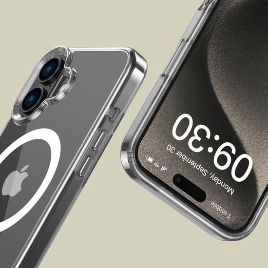 Tech-Protect Flexair Hybrid z MagSafe, iPhone 16 Plus, prozoren