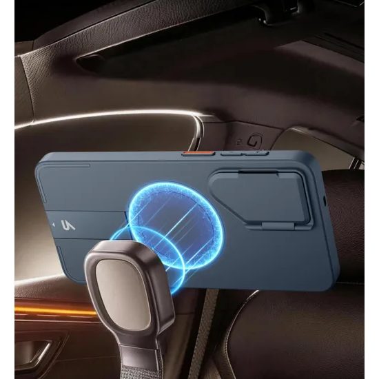 Suritch MagSafe Kickstand Camprotector obal Samsung Galaxy S26 Plus, modrý