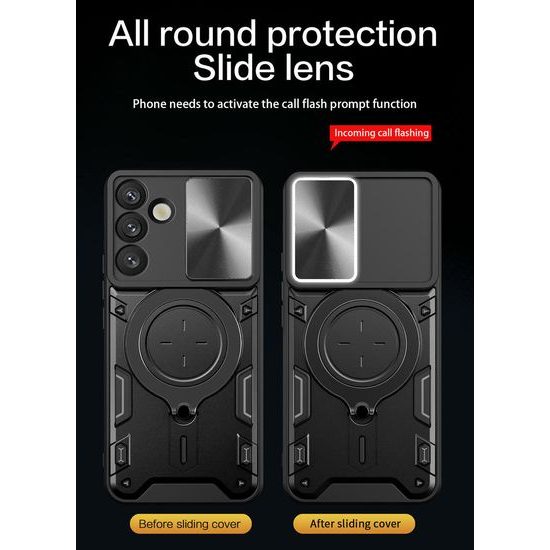 Θήκη Camshield Ring, Samsung Galaxy S26 Plus, μαύρη