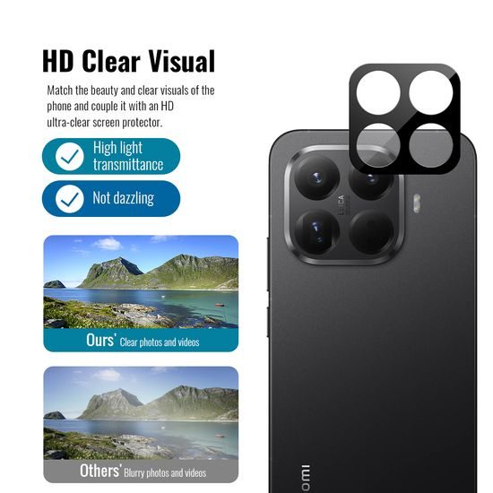 JP 5D Combo pack, Σετ 2 5D σκληρυμένων γυαλιών και 2 γυαλάκια για κάμερα, Xiaomi 15T Pro