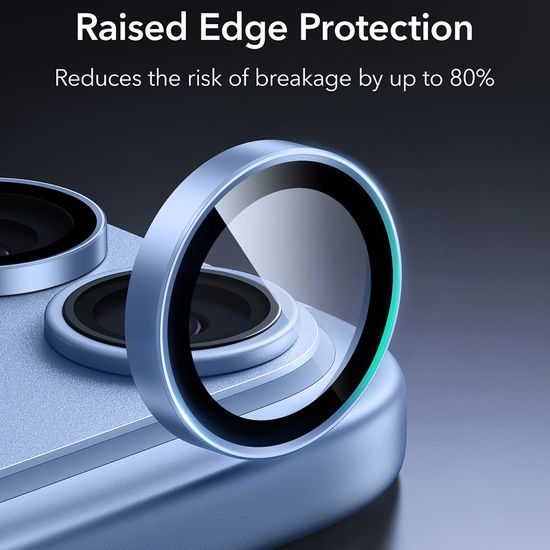 iPhone 18 Pro / 18 Pro Max kaamera kaitseklaas – ESR Armorite karastatud klaas – sinine