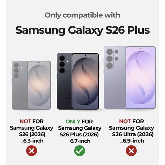 Custodia Dexnor MagSafe 360 Kickstand Camprotector Samsung Galaxy S26 Plus, nero