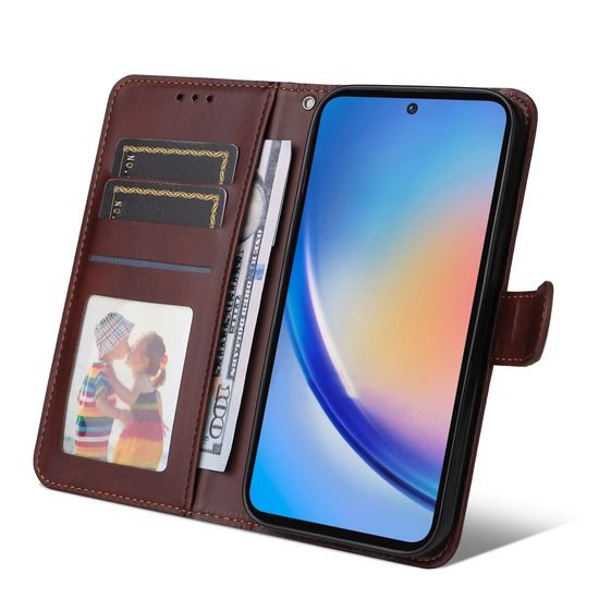 Magnet Case, Samsung Galaxy A35, hnědý