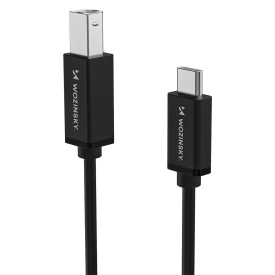 Wozinsky WKDDY1S καλώδιο USB-B – USB-C, 1 m, μαύρο
