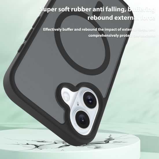 JP MagFit Colour MagSafe Husă cu magnet N52, iPhone 16, negru