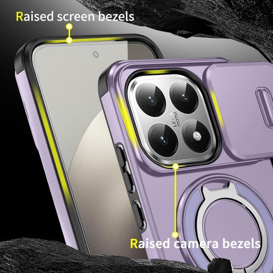 Θήκη Camslide Stand, Xiaomi 15T, μωβ