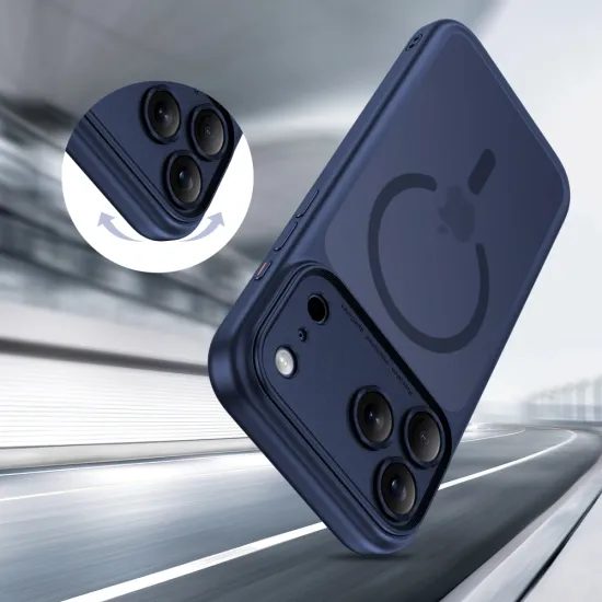 Tech-Protect MagPeak MagSafe CC, iPhone 17 Pro, тъмносин