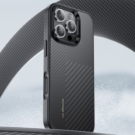 Benks Montage Magnetic Armor Pro Kevlar θήκη Metal Frame, iPhone 16, μαύρη