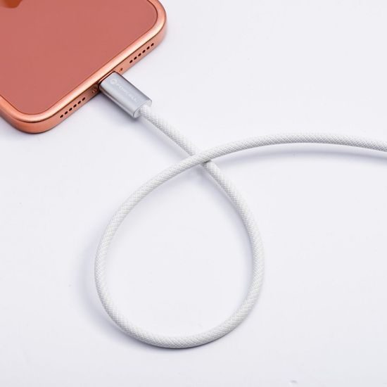 Cablu Forcell F-Energy USB-C - USB-C, QC4.0, PD, 3 A, 60 W, 1,2 m, alb
