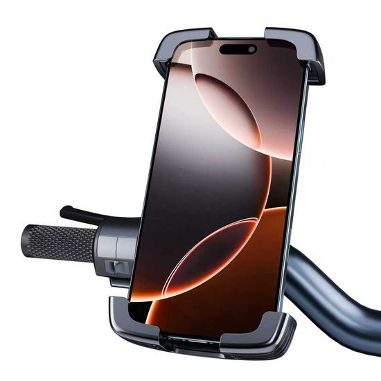 Blavec VELO BV-04 Handyhalterung für Fahrrad und Motorrad mit Active Shock Absorption - Schwarz