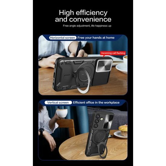 Θήκη Camshield Ring, Samsung Galaxy S26 Plus, μαύρη