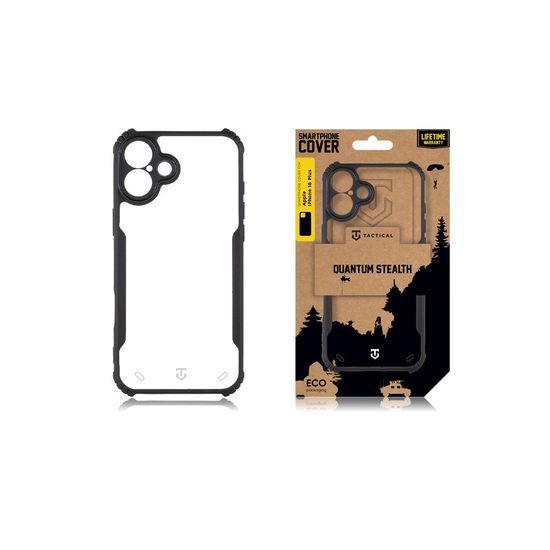 Tactical Quantum Stealth kryt, iPhone 16 Plus, černý