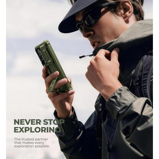 Custodia Dexnor 360 Kickstand Camprotector per Samsung Galaxy S26, verde