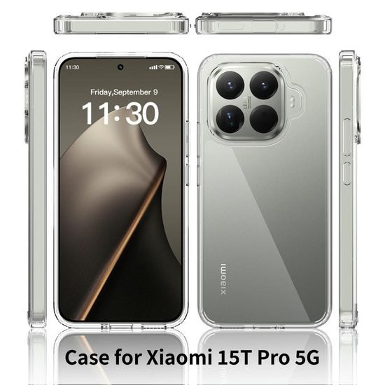Husă transparentă, Xiaomi 15T Pro, transparent