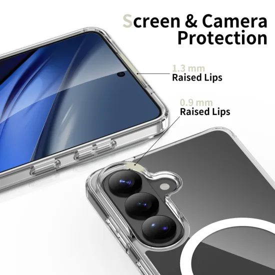 Tech-Protect Flexair Hybrid s MagSafe, Samsung Galaxy S26 Plus, průhledný